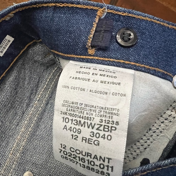 Vintage Wrangler Women’s Cowboy Cut Slim Fit Jeans 13MWZ Size 12R Dark Wash - Picture 2 of 4